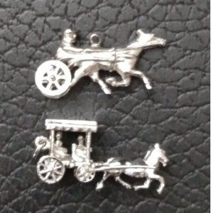 Vintage Sterling Silver Horse Charms